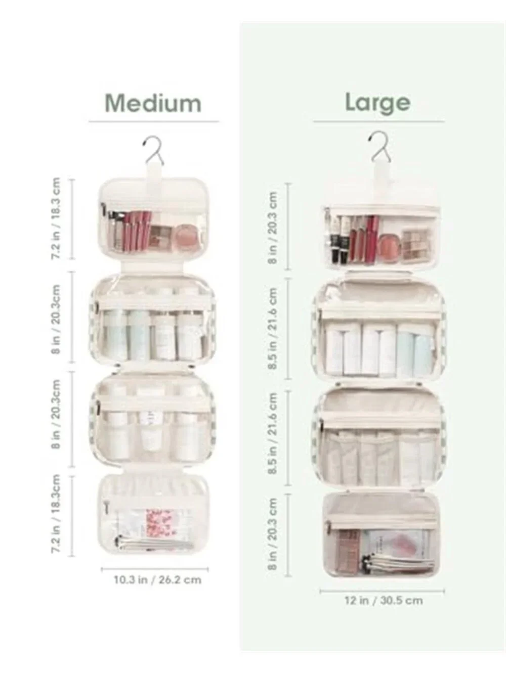 Hanging Toiletry Bag for Women Travel Checkered Makeup Bag Organizer Toiletries
